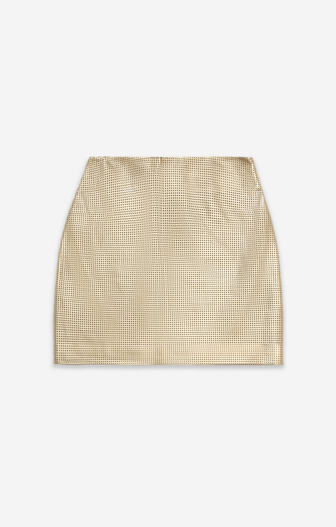 THE GO TO MINI SKIRT - GOLD LEATHER - Image 7