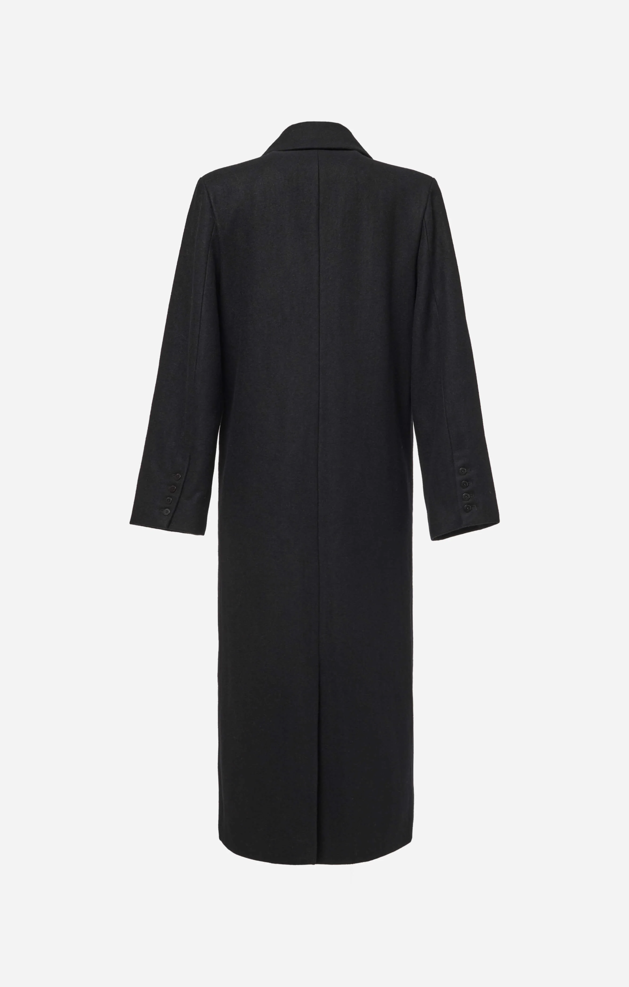 THE LONGLINE CLASSIC COAT - BLACK - Image 12