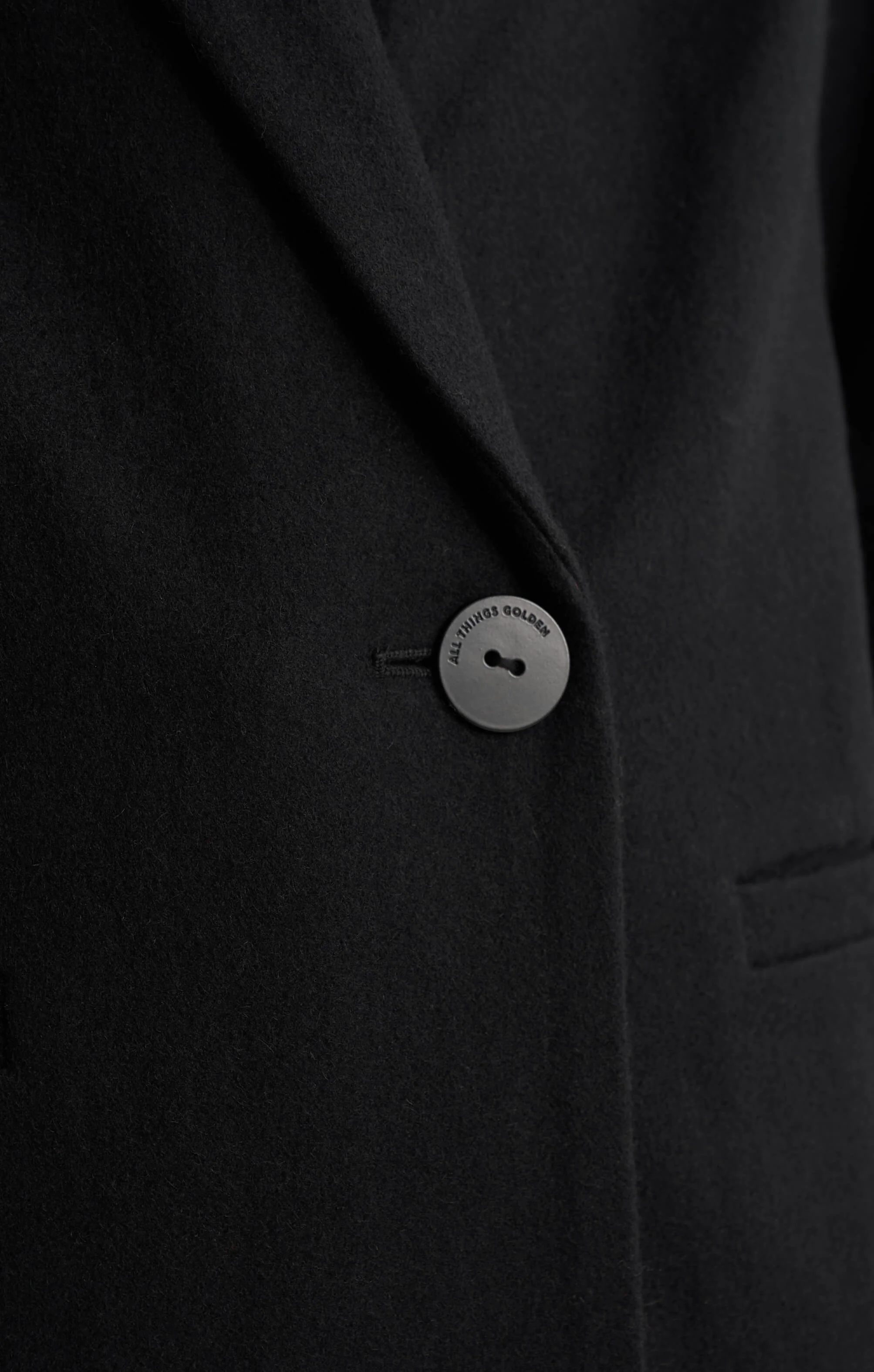THE LONGLINE CLASSIC COAT - BLACK - Image 9