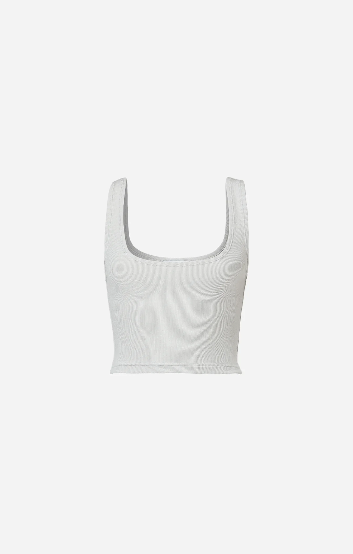 THE LUXE RIB CROP - STONE - Image 5