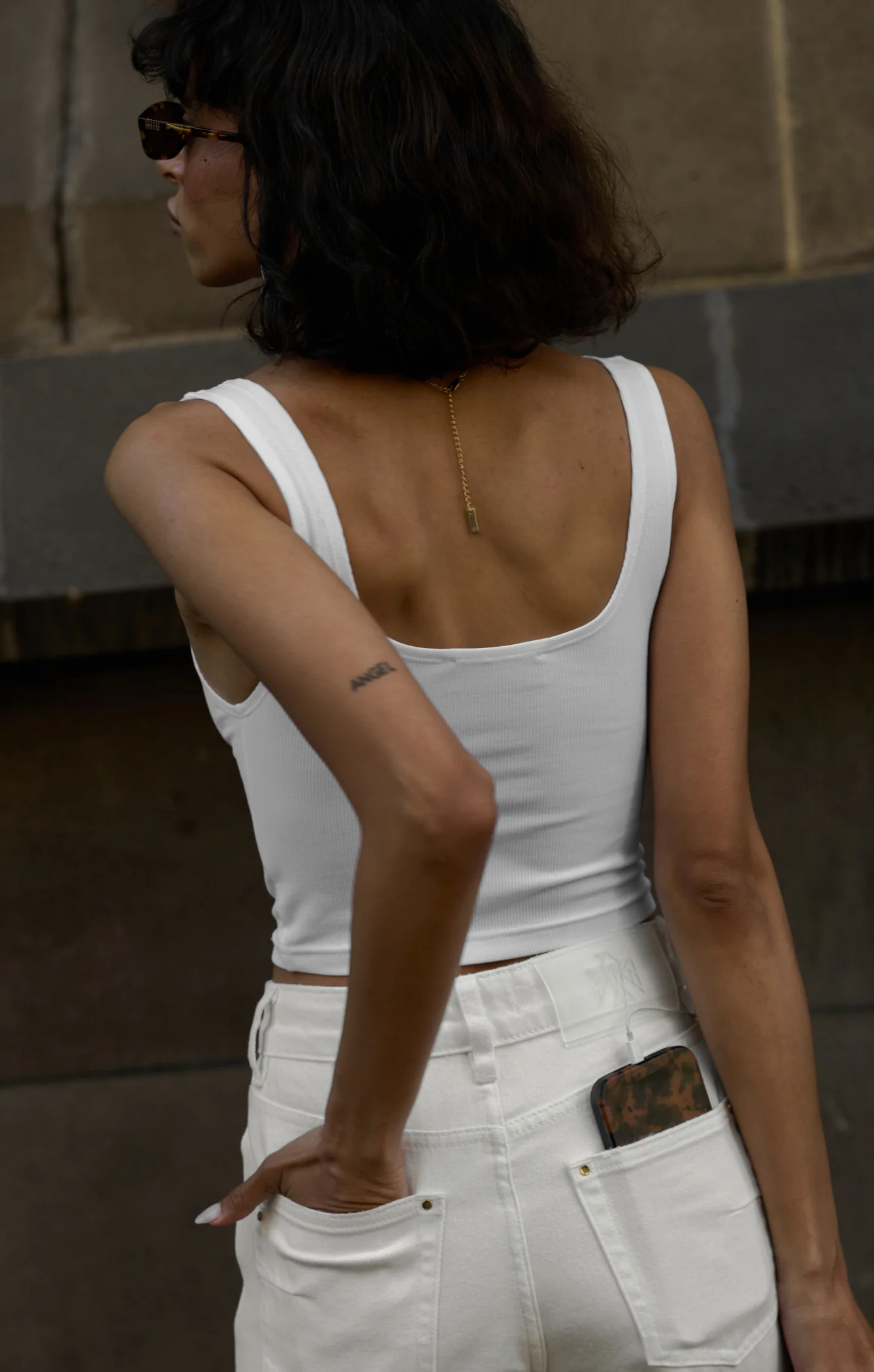 THE LUXE RIB CROP - WHITE - Image 3