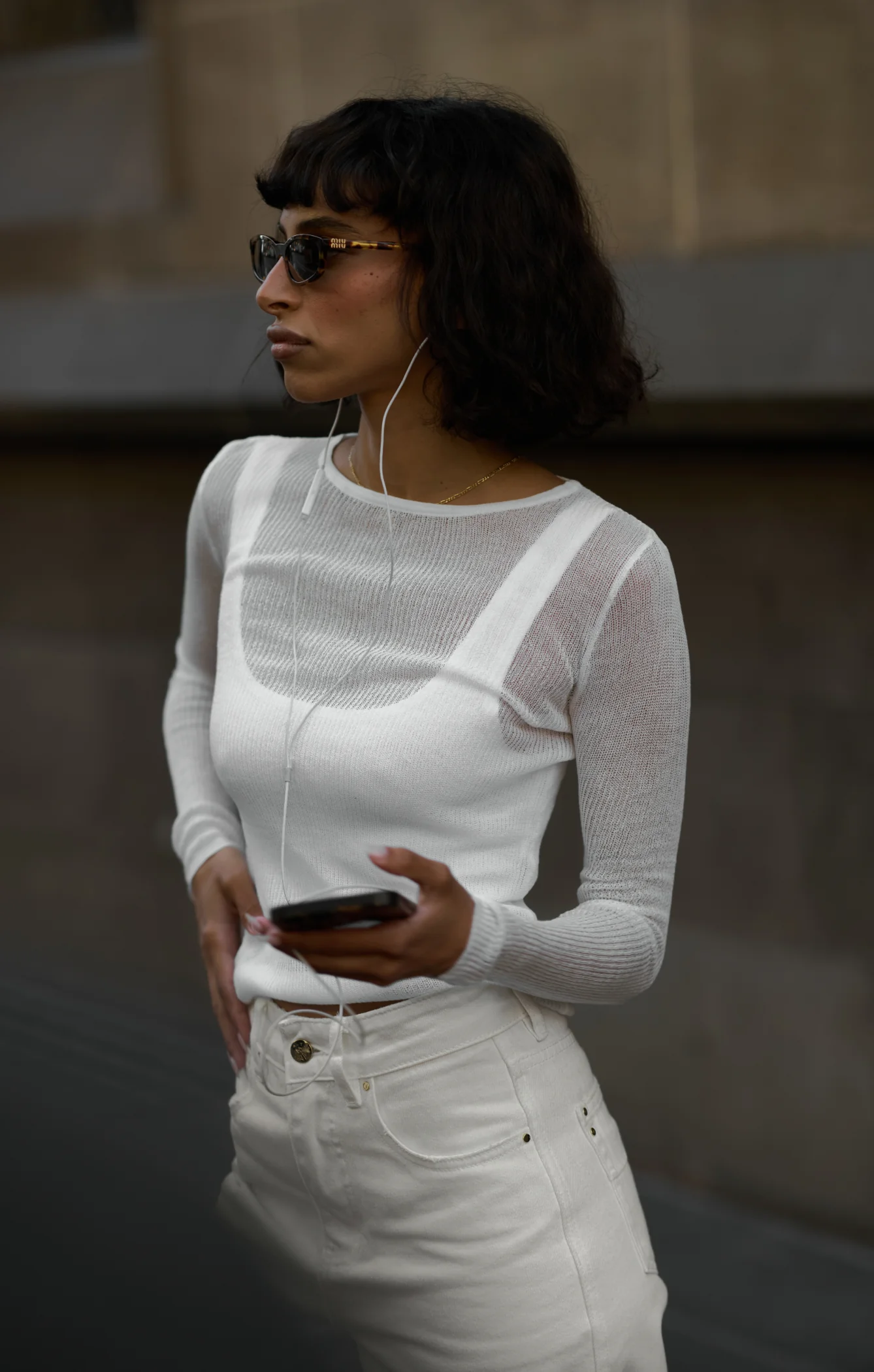 THE LUXE RIB CROP - WHITE - Image 5