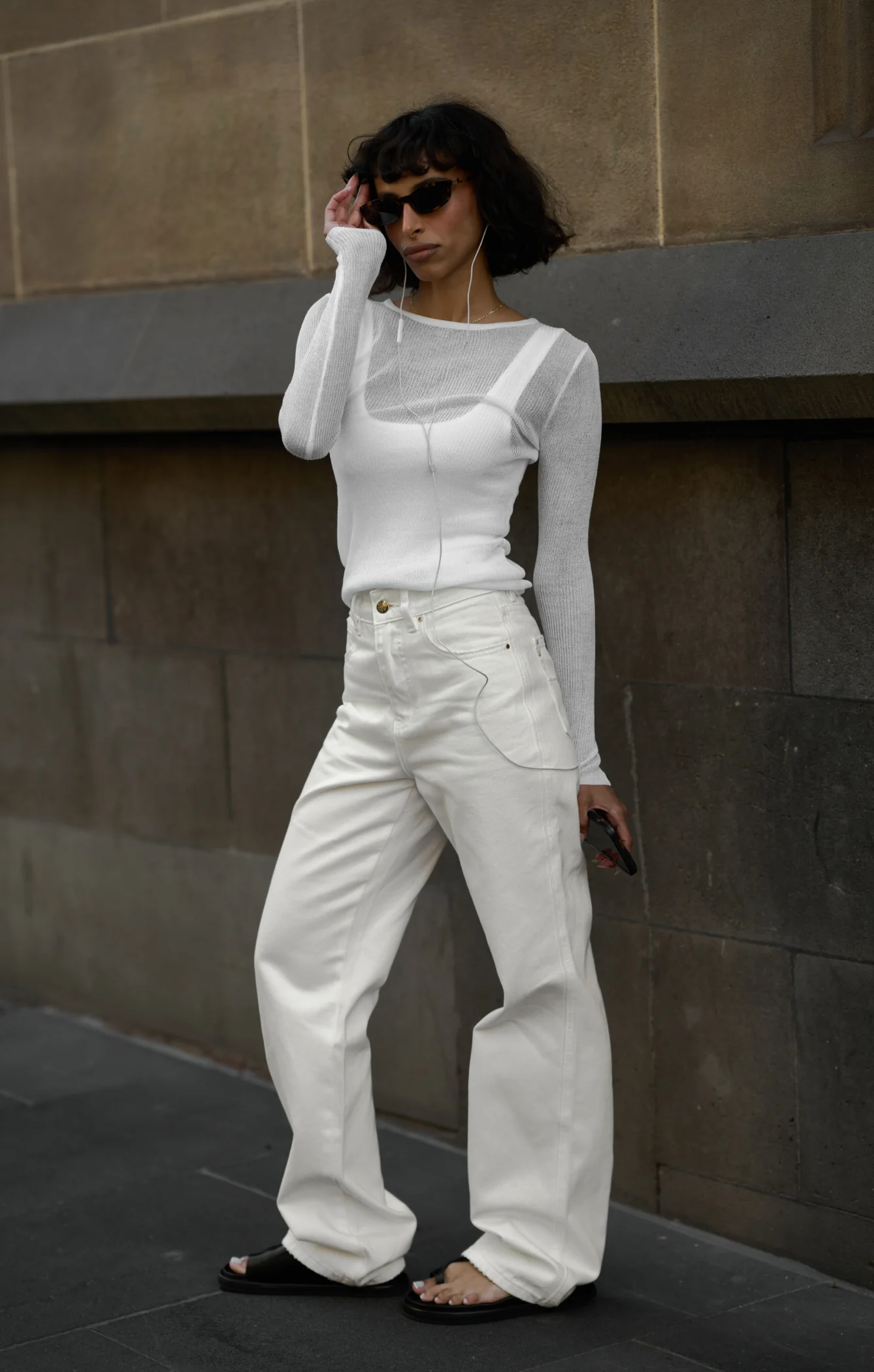 THE LUXE RIB CROP - WHITE - Image 6
