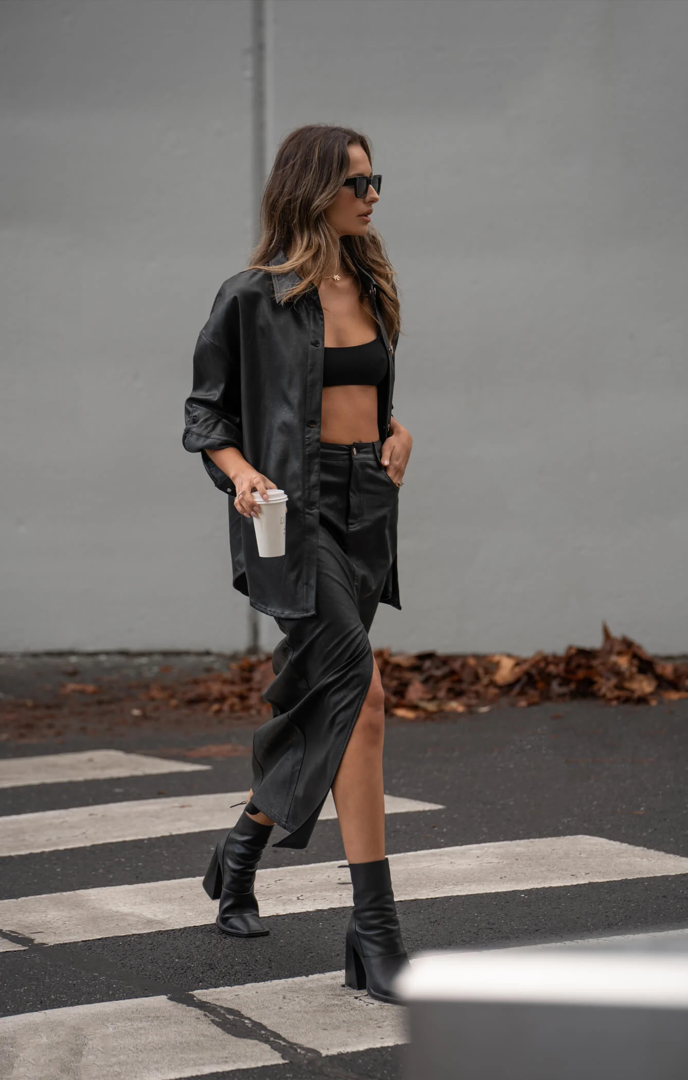 THE PEBBLED™ VEGAN MAXI SKIRT - Image 9